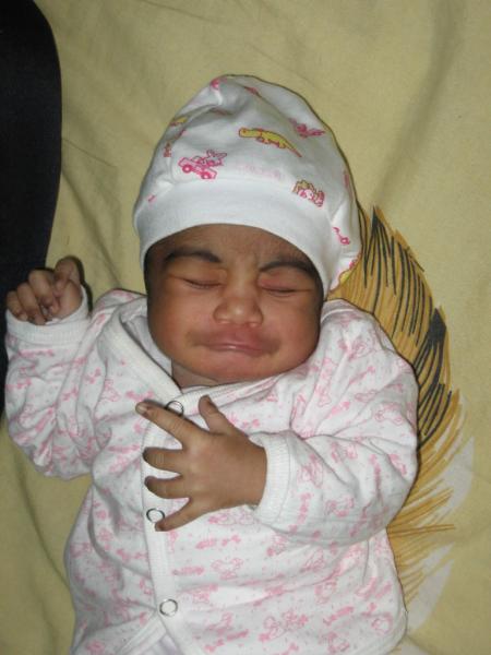 Mon ange Jasmine comme elle est mignonne Dieu merci